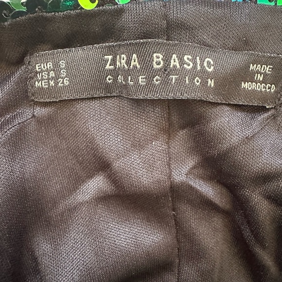 ZARA green sequined dress - Picture 10 of 11